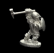 Load image into Gallery viewer, 50-0107:  Dwarf Warrior, Attacking, Smooth Helmet
