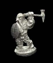Load image into Gallery viewer, 50-0107:  Dwarf Warrior, Attacking, Smooth Helmet
