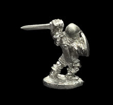 Load image into Gallery viewer, 50-0107:  Dwarf Warrior, Attacking, Smooth Helmet
