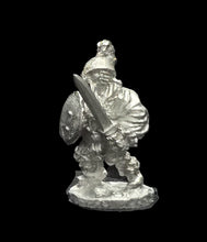 Load image into Gallery viewer, 50-0108:  Dwarf Warrior, Advancing, Plumed Helmet
