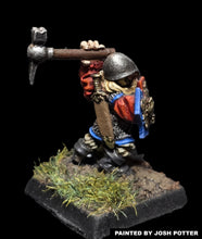 Load image into Gallery viewer, 50-0128:  Dwarf Warrior, Bear Shield, Attacking
