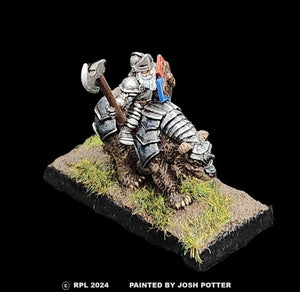 50-0155/48-0601:  Dwarven Bear Rider, In Plate Armor [rider and mount]