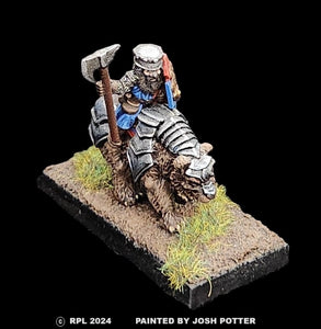 50-0156/48-0601:  Dwarven Bear Rider, In Chainmail [rider and mount]