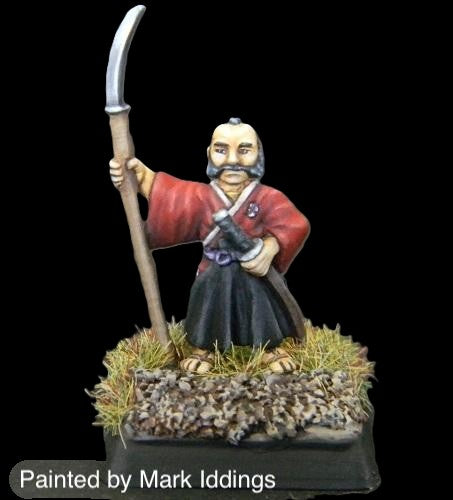 50-0172:  Dwarf Adventurer - Samurai with Naginata