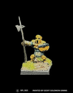 50-0221:  Halfling Warrior in Armor with Halberd