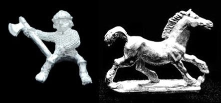 50-0236/48-0590:  Halfling Pony Cavalry with Axe