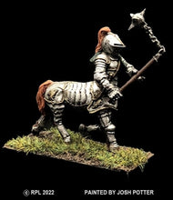 Load image into Gallery viewer, 50-0374:  Heavily Armored Centaur with Two Handed Weapon Lowered
