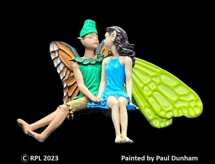 50-0546: Greater Fairy Partners, Seated – Ral Partha Legacy