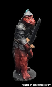 50-0685:  Armored Lizardman Hero with Greatsword