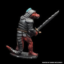 Load image into Gallery viewer, 50-0685:  Armored Lizardman Hero with Greatsword
