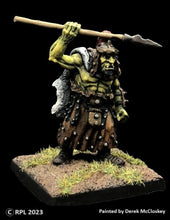 Load image into Gallery viewer, 50-0809:  Ogre with Spear Overhead and Helmet

