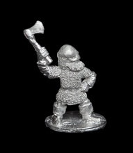 Load image into Gallery viewer, 50-2922: Armored Gnome with Axe Raised and Helmet
