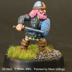 50-2925:  Armored Gnome with Sword and Shield