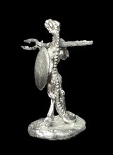 Load image into Gallery viewer, 50-6505:  Reptiliad Skirmisher, In Reserve, Smooth Round Shield
