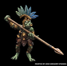 Load image into Gallery viewer, 50-6836:  Tenoch Palace Guard Attacking with Two Handed Weapon
