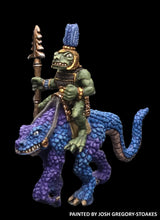 Load image into Gallery viewer, 50-6875/48-0687:  Tenoch Lizard Cavalry with Spear [Rider and Mount]
