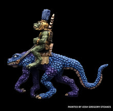Load image into Gallery viewer, 50-6875/48-0687:  Tenoch Lizard Cavalry with Spear [Rider and Mount]
