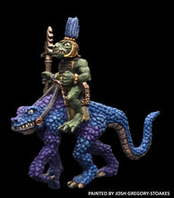 Load image into Gallery viewer, 50-6875/48-0687:  Tenoch Lizard Cavalry with Spear [Rider and Mount]
