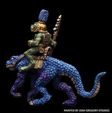 Load image into Gallery viewer, 50-6875/48-0687:  Tenoch Lizard Cavalry with Spear [Rider and Mount]
