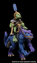 Load image into Gallery viewer, 50-6877/48-0688:  Tenoch Lizard Cavalry with Blow Pipe [Rider and Mount]
