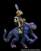 Load image into Gallery viewer, 50-6877/48-0688:  Tenoch Lizard Cavalry with Blow Pipe [Rider and Mount]
