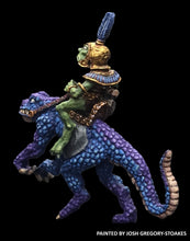 Load image into Gallery viewer, 50-6877/48-0688:  Tenoch Lizard Cavalry with Blow Pipe [Rider and Mount]
