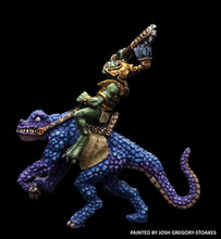Load image into Gallery viewer, 50-6882/48-0688:  Tenoch Warlord, Mounted on Lizard Mount [Rider and Mount]
