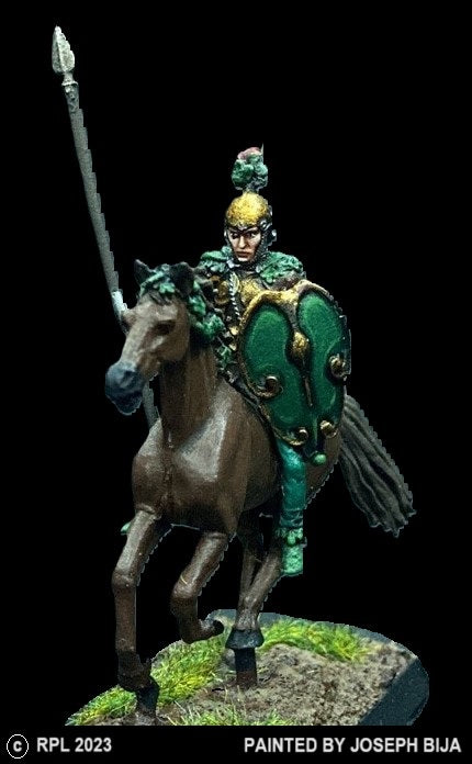50-9152/48-0522:  Elf Noble, Mounted, Oak Pattern [rider and mount]