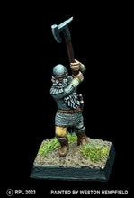 Load image into Gallery viewer, 50-9221:  Dwarf Warrior with Great Weapon I, Rounded Helmet
