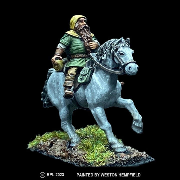 50-9261/48-0591: Dwarf Cavalryman, Hooded [rider and mount]