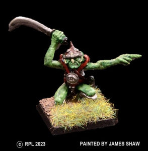 51-0023:  Goblin Swordsman, Crouching, without Shield