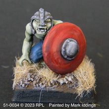 Load image into Gallery viewer, 51-0034:  Goblin Warrior, Crouched
