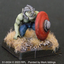 Load image into Gallery viewer, 51-0034:  Goblin Warrior, Crouched
