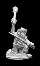 Load image into Gallery viewer, 51-0037:  Goblin Warrior Attacking, Plate Armor &amp; Fur Hat
