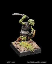 Load image into Gallery viewer, 51-0092:  Cave Goblin with Sword and Shield, Advancing
