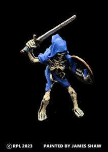 51-0446:  Skeleton Horseman with Sword, Hooded [rider only]