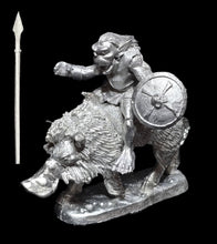Load image into Gallery viewer, 51-2571 48-0708:  Giant Chaos Orc Warthog Cavalry with Round Shield [Rider &amp; Mount]
