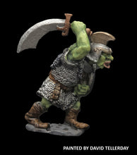 Load image into Gallery viewer, 51-2585:  Chaos Orc Hero with Scimitar Overhead
