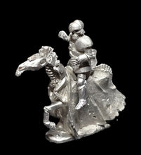 Load image into Gallery viewer, 51-3753 48-0729:  Skeletal Cavalry in Heavy Armor, Weapon Raised  [Rider &amp; Mount]
