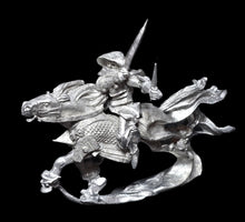 Load image into Gallery viewer, 51-3766 48-0749:  Undead Cavalry with Sword and Dagger, Cloaked  [Rider &amp; Mount]
