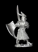 Load image into Gallery viewer, 51-4002:  Dark Elf Heavy Infantry, Sword Over Shoulder, with Kite Shield
