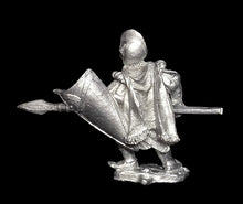 Load image into Gallery viewer, 51-4022:  Dark Elf Warrior, Weapon Lowered, Helm without Plume
