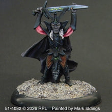 Load image into Gallery viewer, 51-4082:  Dark Elf Warlord, Sword Overhead

