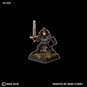 51-0525:  Chaos Knight with Sword and Heater Shield, At Ready