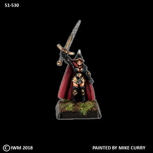 51-0530:  Chaos Knight, Female, with Sword Raised Overhead