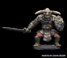 Load image into Gallery viewer, 51-5801:  Half-Orc with Sword and Round Shield
