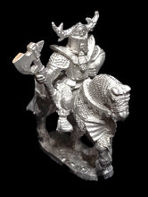 Load image into Gallery viewer, 51-5872 48-0393:  Half-Orc Cavalry Axeman  [Rider &amp; Mount]
