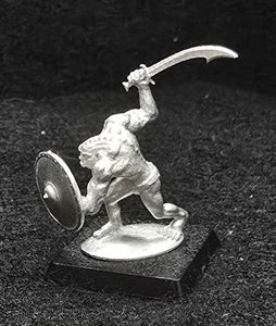 51-9034:  Unarmored Goblin Advancing, Weapon Raised