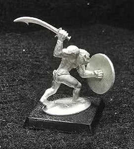 51-9034:  Unarmored Goblin Advancing, Weapon Raised