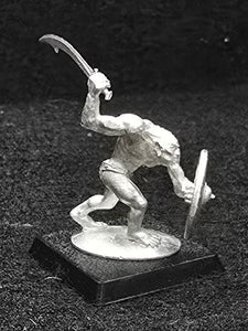 51-9034:  Unarmored Goblin Advancing, Weapon Raised